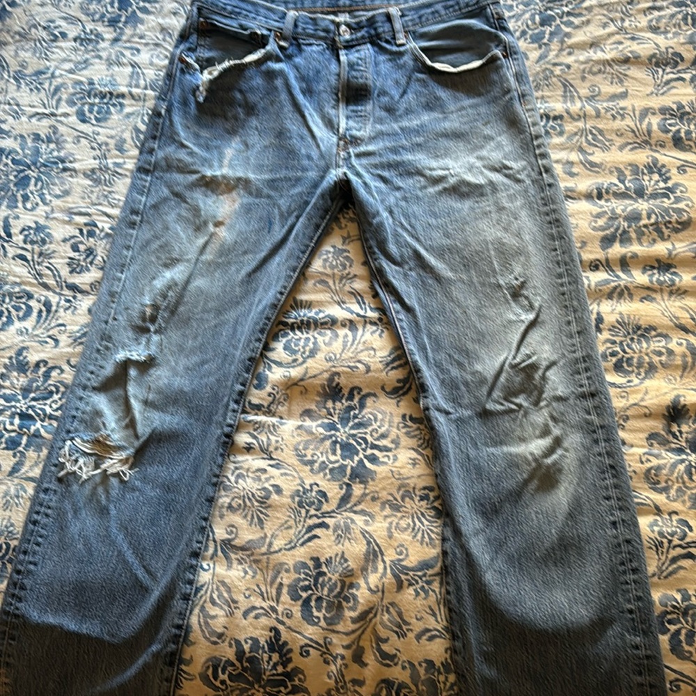 Naturally Distressed vintage 501 Jeans